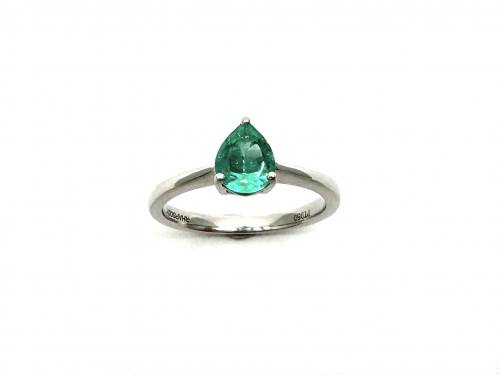 Platinum Emerald Solitaire