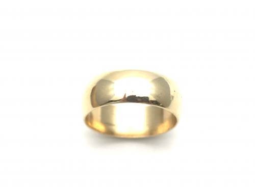 9ct Yellow Gold Wedding Ring 8mm