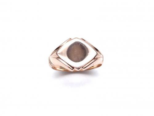 9ct Rose Gold Kite Shaped Signet