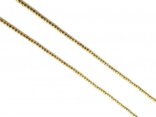 9ct Yellow Gold Fancy Beaded Necklet