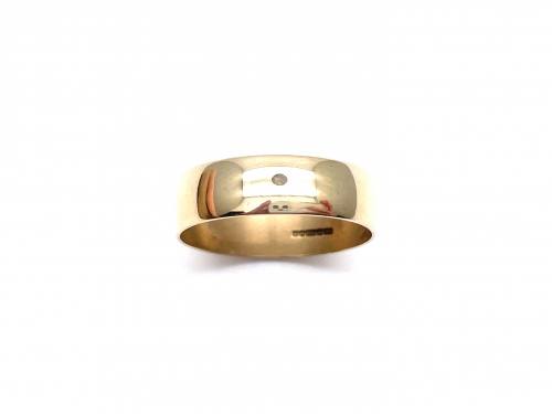 9ct Yellow Gold Plain Wedding Ring