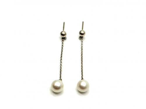 Tiffany & Co Silver Pearl Earrings