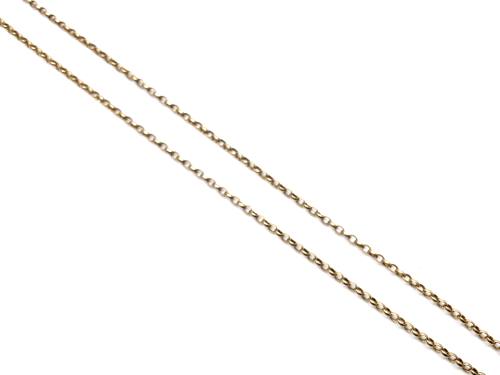 9ct Yellow Gold Belcher Chain 18 Inch
