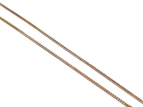 9ct Yellow Gold Flat Curb Chain 28 inch