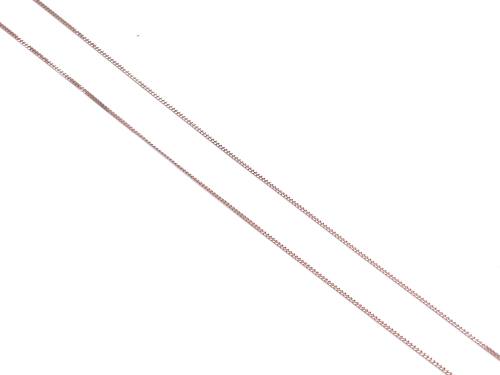 9ct Rose Gold Fine Curb Chain 20 inch