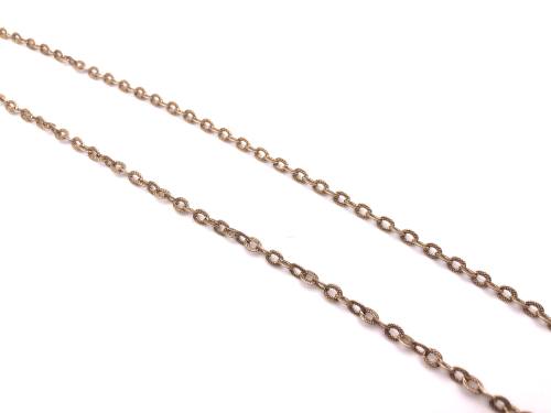 9ct Yellow Gold Rolo Chain 16 Inches