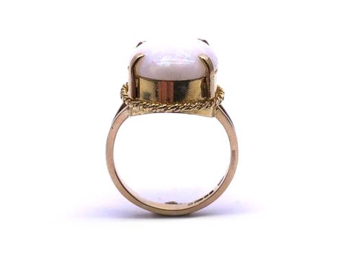 18ct Yellow Gold Opal Solitaire Ring