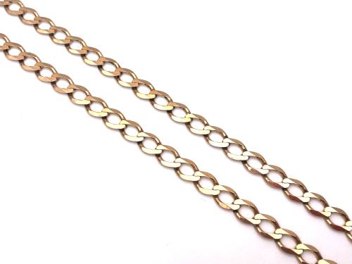 9ct Yellow Gold Open Curb Chain