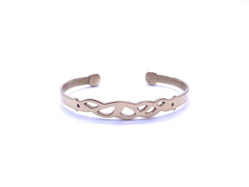 9ct Yellow Gold Celtic Torque Bangle