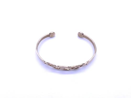9ct Yellow Gold Celtic Torque Bangle