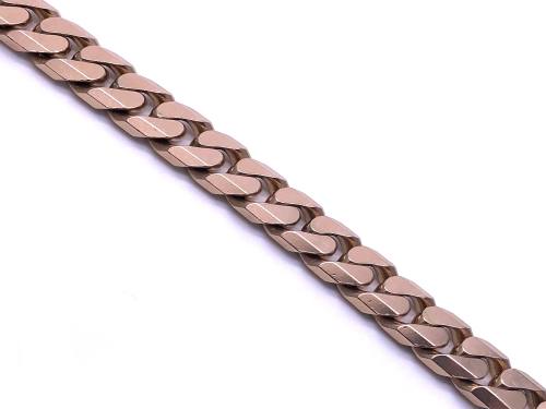 9ct Yellow Gold Heavy Curb Bracelet