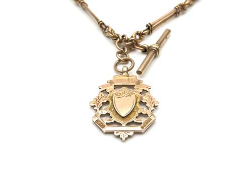 Fob Pendant & Old Fancy Albert Chain