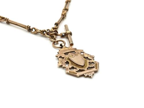 Fob Pendant & Old Fancy Albert Chain