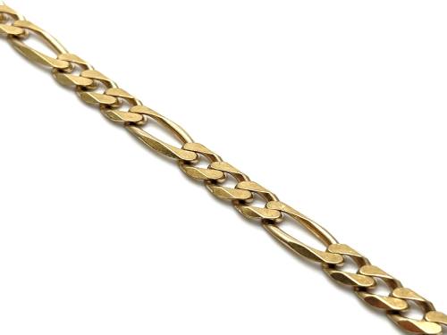 9ct Yellow Gold Figaro Bracelet