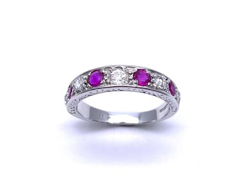 18ct Ruby & Diamond Eternity Ring