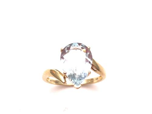 9ct Yellow Gold Aquamarine Ring