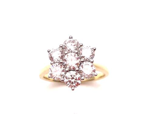 9ct Laboratory Grown Diamond Cluster Ring 2.00ct