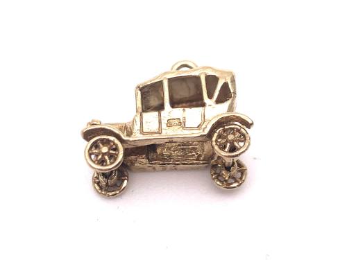 9ct Yellow Gold Old Car Charm
