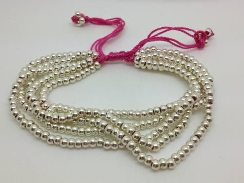 5 Strand Bracelet With Pink Cord