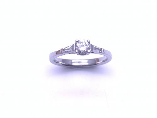18ct White Gold Diamond Solitaire Ring 0.50ct