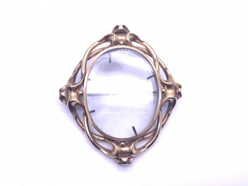 An Edwardian Pinchbeck Photo Pendant or Brooch