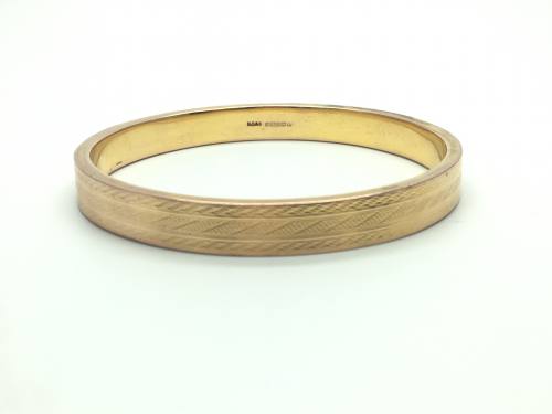 An Old 9ct Yellow Gold Bangle Birmingham 1925