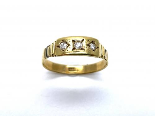 An Old Diamond 3 Stone Ring