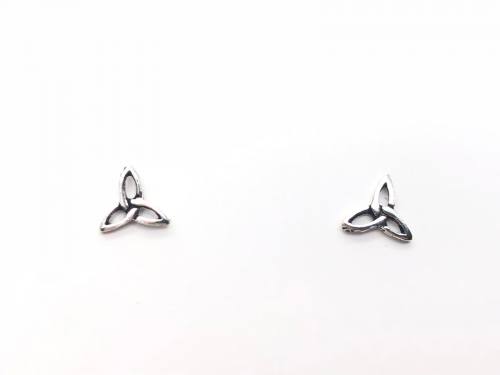 Silver Celtic Knot Stud Earrings