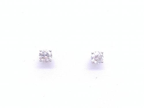 18ct white Gold Diamond Stud Earrings 2.25ct