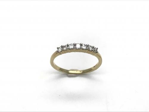9ct Yellow Gold Diamond Eternity Ring 0.33ct