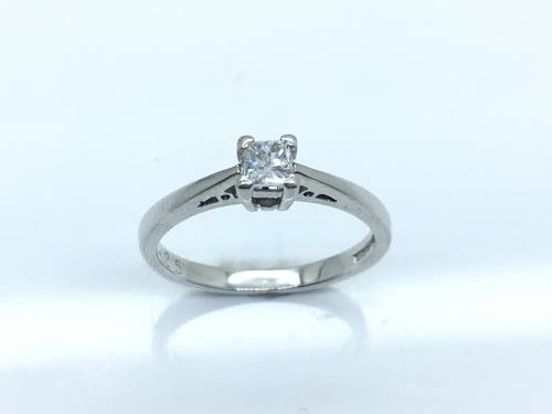 18ct Princess Cut Diamond Ring 0.25ct