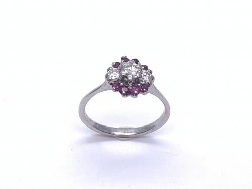 18ct Ruby And Diamond Ring