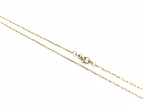 9ct Yellow Gold Oval Belcher Chain 20 inch
