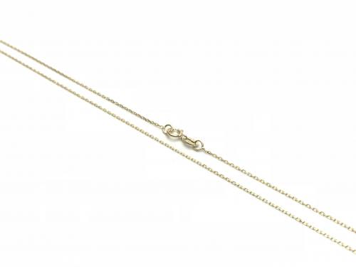 9ct Yellow Gold Trace Chain 18 inch