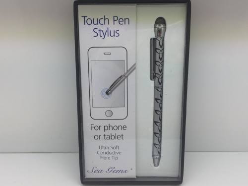 Pen with wallet stylus in celtic design