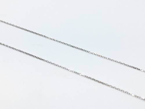 9ct White Gold Trace Chain 20 inch