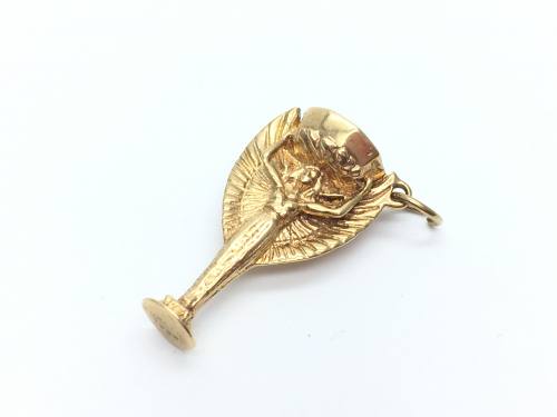 9ct yellow Gold Angel Cup Charm