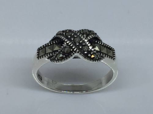 925 Marcasite Knot Ring