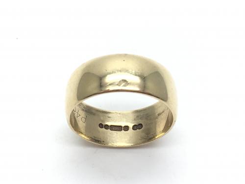 9ct Yellow Gold Wedding Ring 8mm Q 1/2
