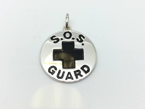 Silver SOS Gaurd Pendant