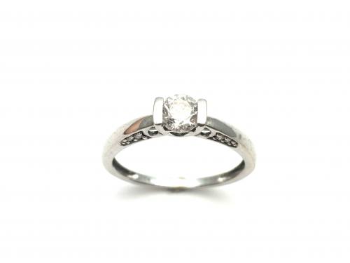 White Gold 18ct Diamond Ring 0.50ct