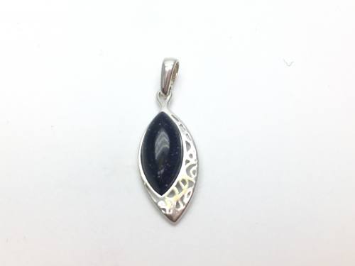 Silver and Goldstone Pendant