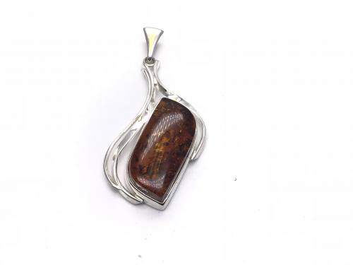 Amber Pendant 32 x 60mm