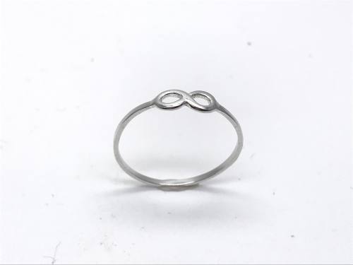 Silver Infinity Ring Size N