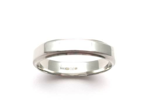 18ct White Gold Wedding Ring 4mm W