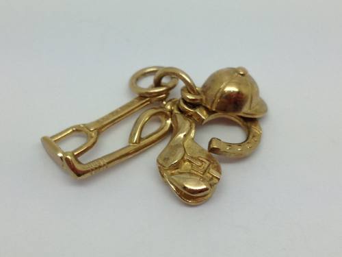 9ct Yellow Gold Horse Accessory Charm