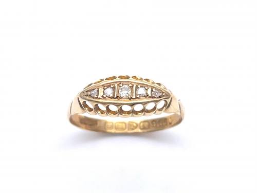 18ct Yellow Gold Diamond Ring Chester 1912