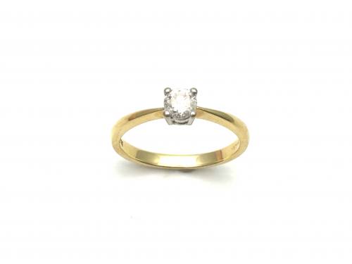 18ct Diamond Solitaire Ring 0.33ct