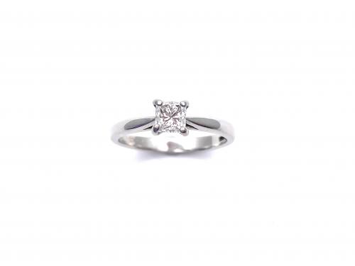 Platinum Princess Cut Diamond Solitaire