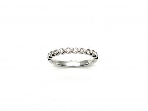 Platinum Diamond Half Eternity Ring 0.20ct